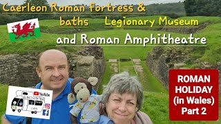 305 Caerleon Castle Roman Fortress and Baths Legionary Museum and Roman Amphitheatre Wales [upl. by Okimuy340]