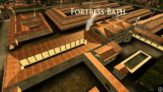 Animation of ancient Roman Fort in Caerleon Wales [upl. by Ynej955]