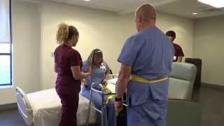 Physical Therapy Transfer Training  How To Transfer From Wheelchair To Bed [upl. by Ponce]