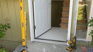 Jeld Wen Front Door Installation  Really crappy products and craftsmanship PART 1 [upl. by Sella]