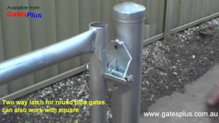 Gate Latch 2 way for round pipe and square [upl. by Bein813]