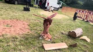 A fabulous range of wooden sculpture at Caerleon festival 2024 [upl. by Munford]