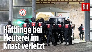 Gefängnismeuterei Polizei stürmt Knast in Thüringen  JVA Untermaßfeld [upl. by Jada]